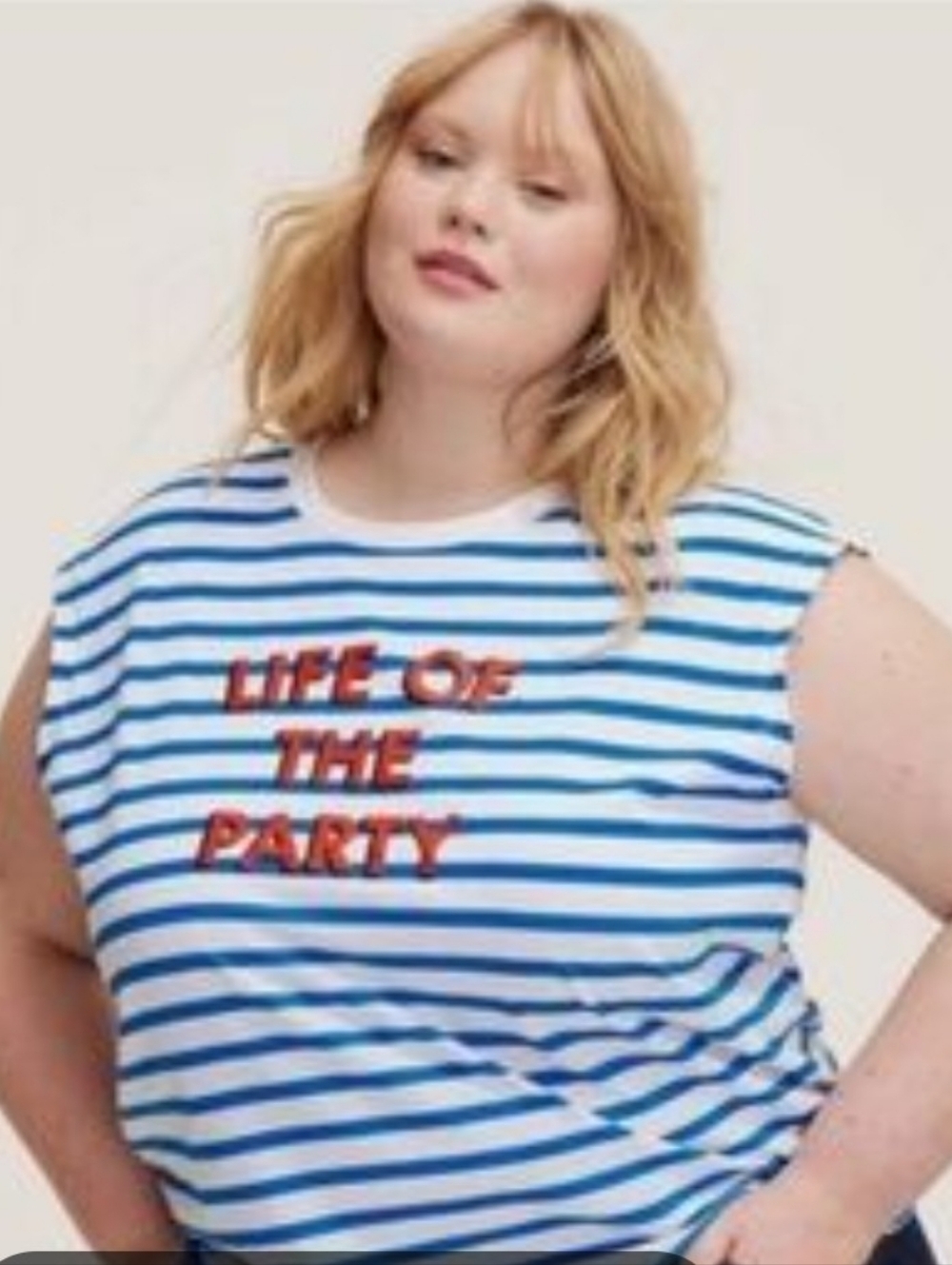 NWT Kate Spade Blue and White Striped Graphic Tee